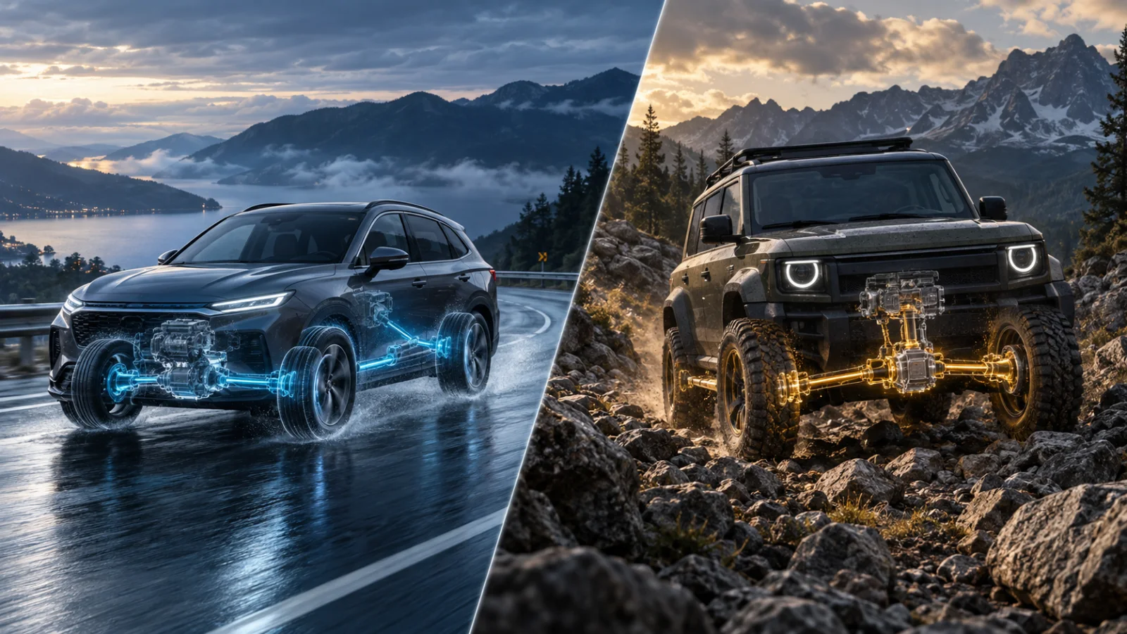 AWD 與 4WD 有什麼不同?從日常道路、濕滑路面到越野需求一次看